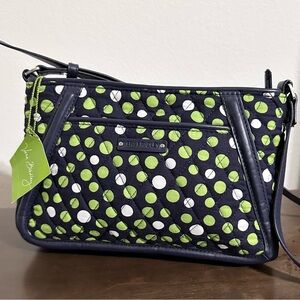 Vera Bradley Lucky Dots Trimmed Trapeze Crossbody Shoulder bag 14597-204951 NWT